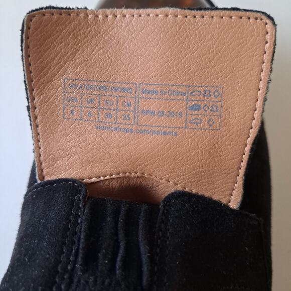 Vionic Jayla Black Suede Tortoise Shell Cap Toe Derby Flats Loafers Women Size 8 - Picture 6 of 10